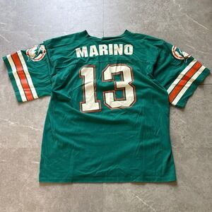 Vintage Logo 7 Miami Dolphins Dan Marino Jersey XL